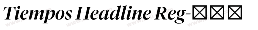 Tiempos Headline Reg字体转换